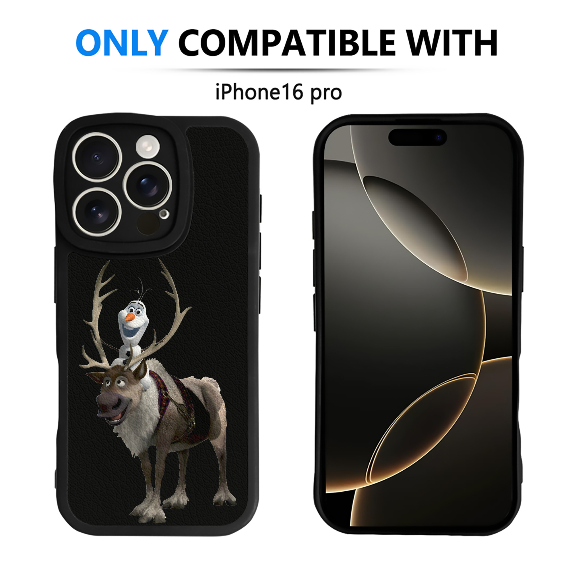 （画像用） アナと雪の女王 アンナ エルサ Frozen Anna Elsa 【iPhone 16シリーズ対応】シリコンスマホケース（レザー調） 材質：シリコン